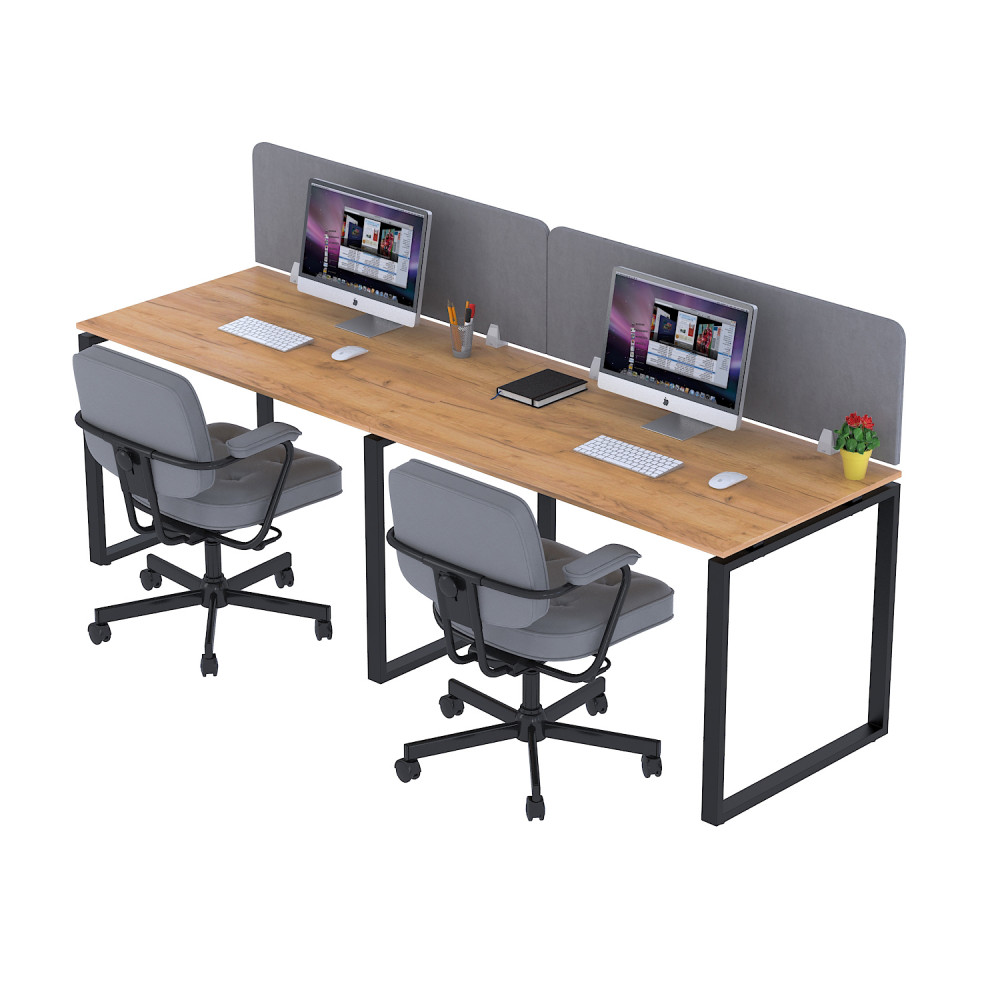 Подвійний письмовий стіл ND2-135-70 (270х70) Loft design